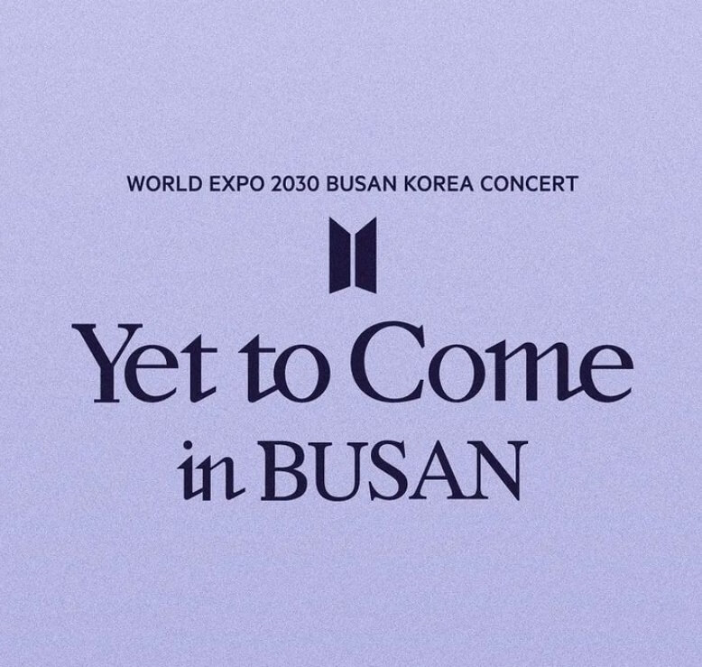 BTS 'Yet to Come' in Busan poster photo