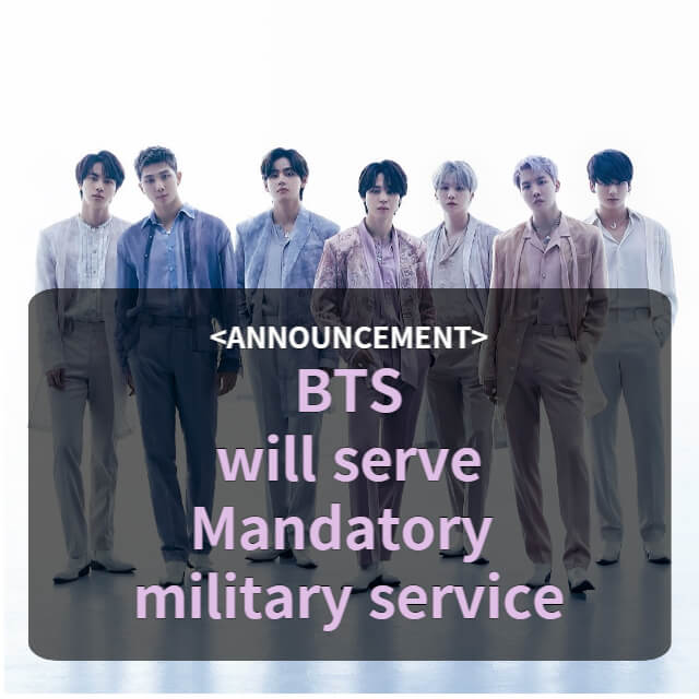 BTS will serve mandatory military service
