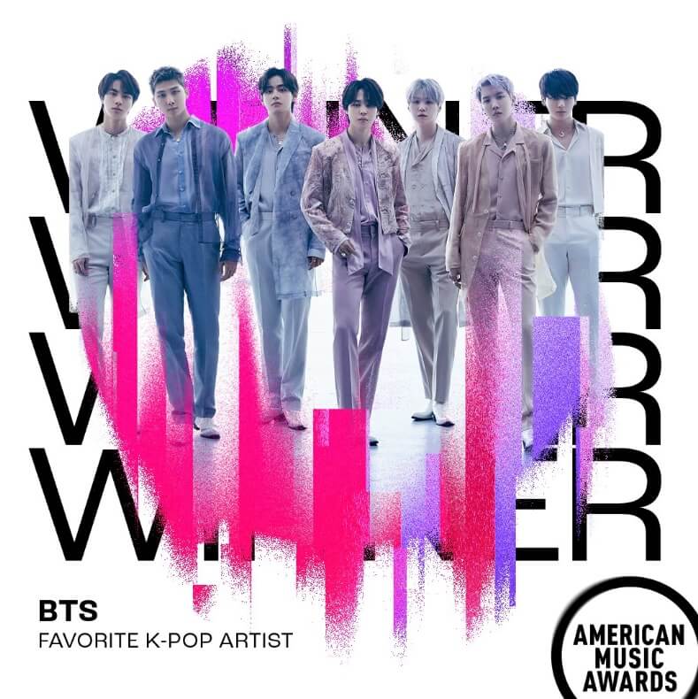 BTS Winner at "Favorite K-pop Artist" AMA Awards