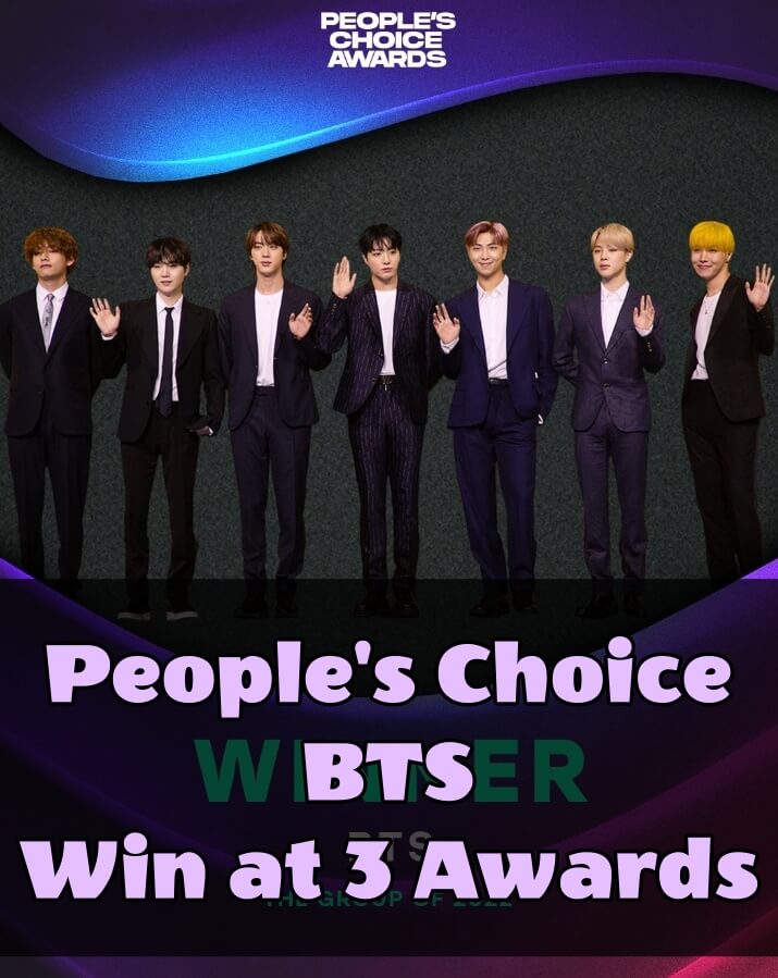 People's Choice BTS win at 3 awards
