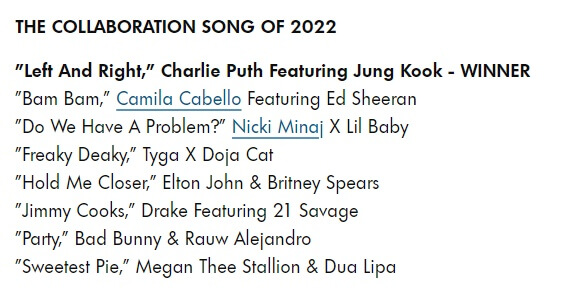 PCAs-the collaboration song of 2022 awards