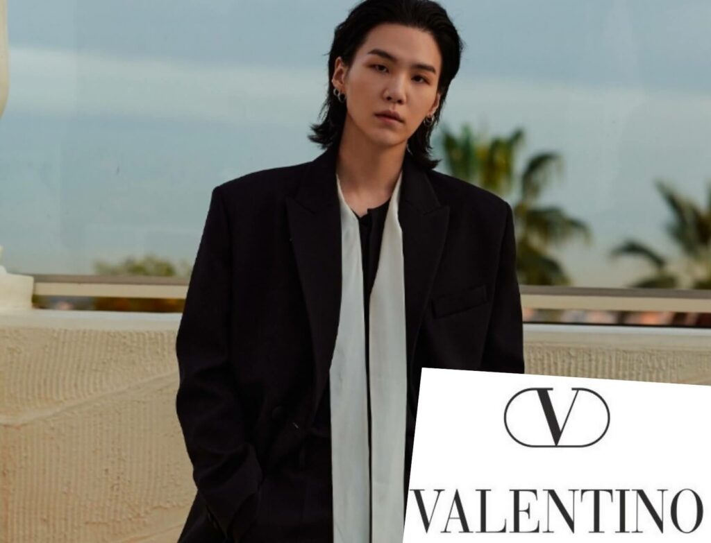 Suga as a new Valentino global ambassador
