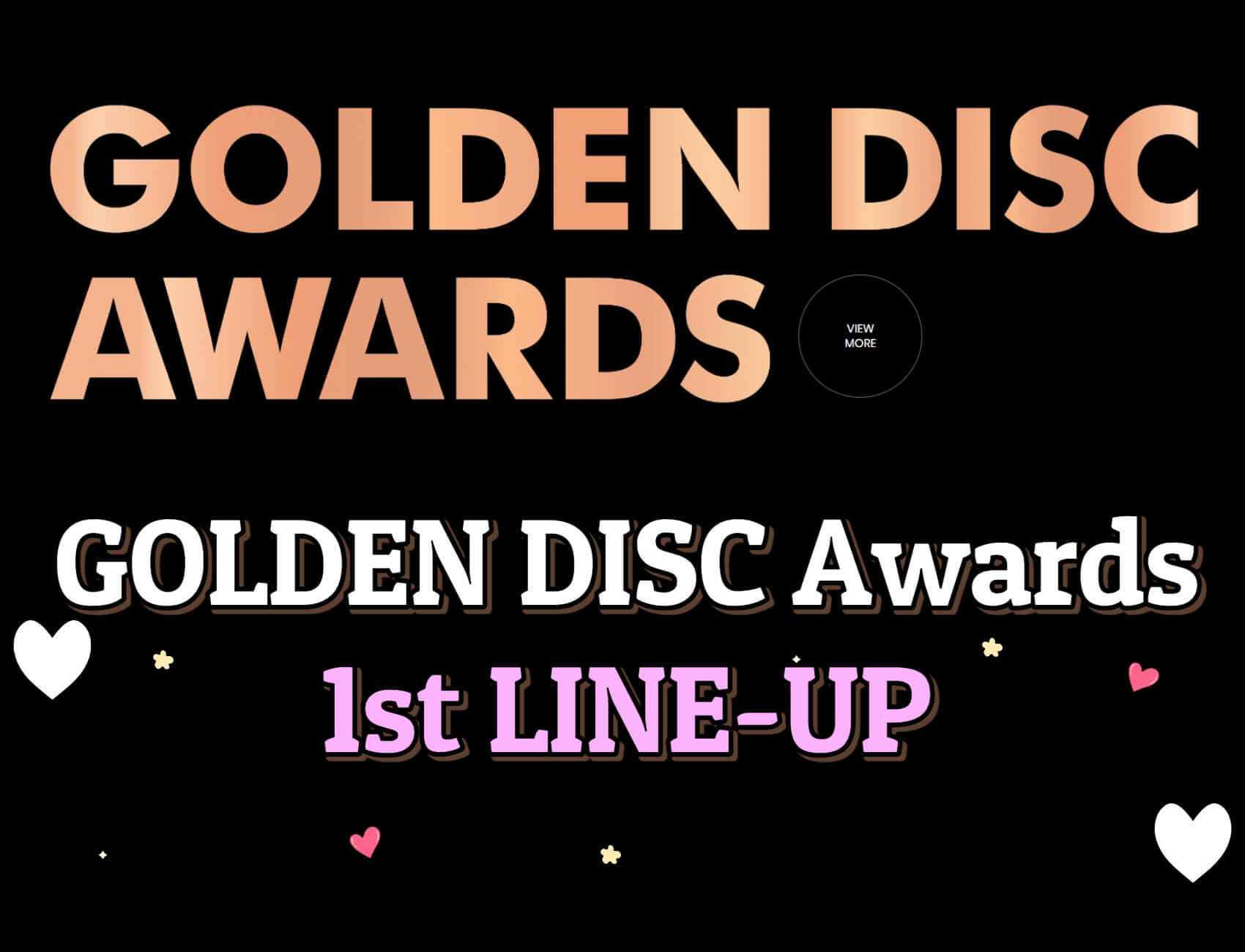 Golden Disc Awards First Lineup